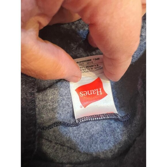 HANES Boy Sweatpants 2 Side Pockets Drawstring Elastic Waist Pullover Size XL - Picture 3 of 3